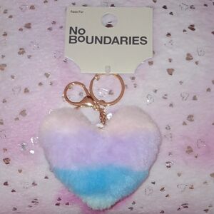 No Boundaries Multicolor Heart Keychain
